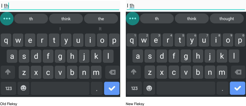 Comparison #4 of Fleksy's SDK autocompletion