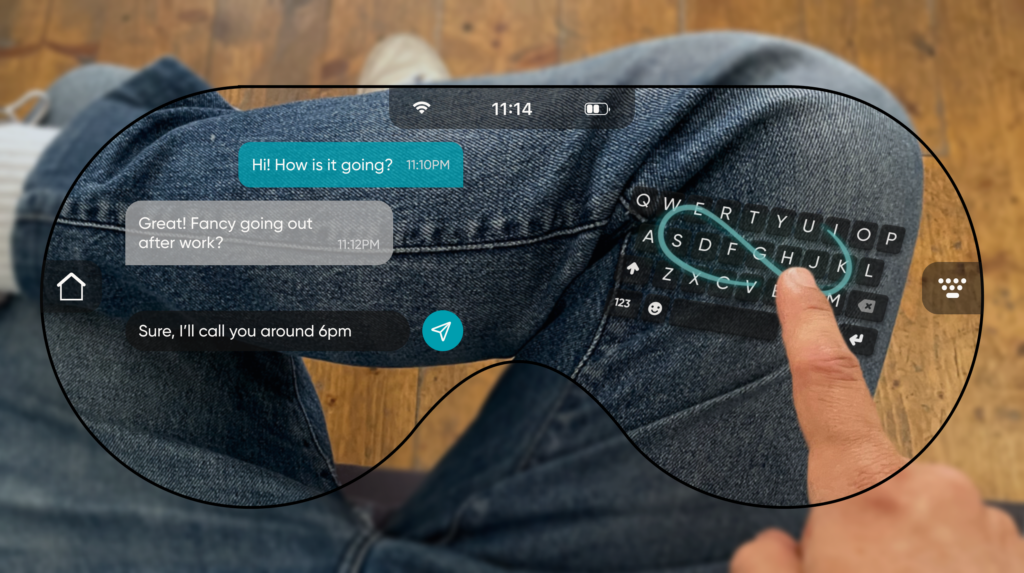 Virtual typing for Spatial Computing with Fleksy's Predictive Keyboard SDK 1 solutions ar av product1