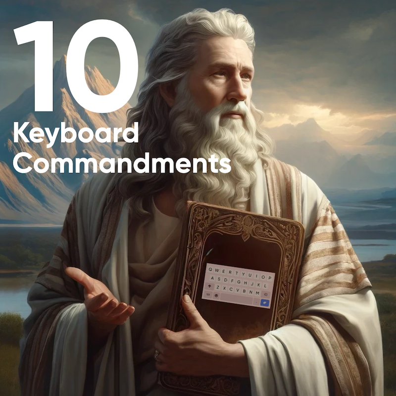 10 commandments for keyboard apps by fleksy