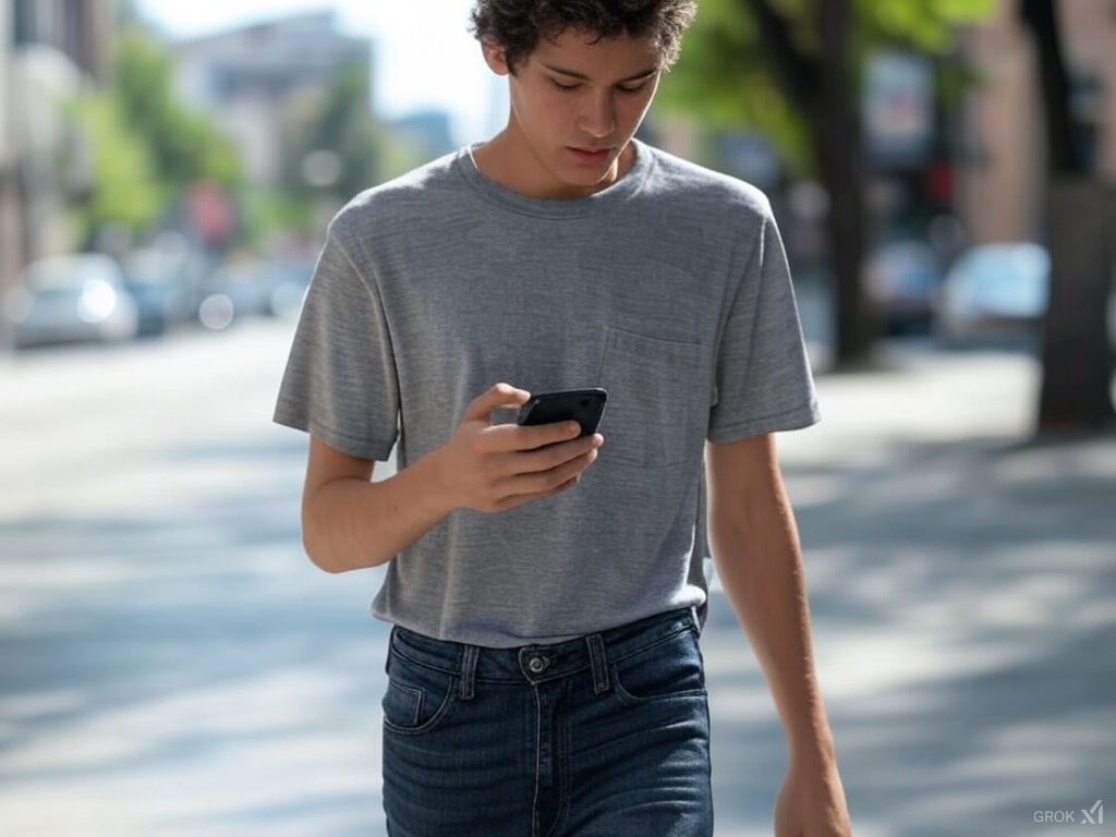 A Brief Historical Perspective: The Birth of QWERTY 4 smartphone-user-walking